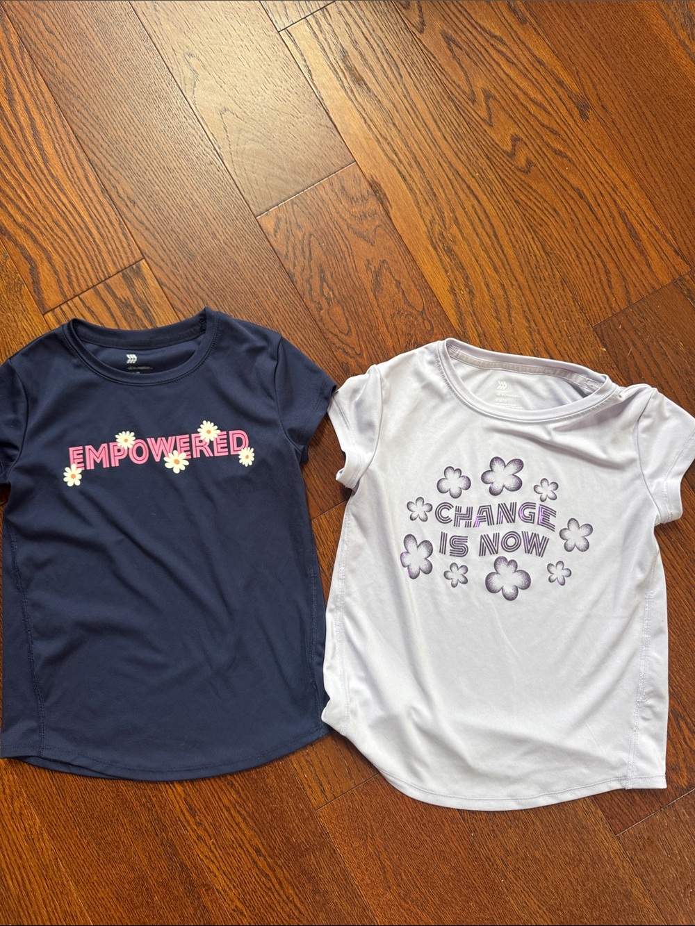All in Motion Girls sports T-shirt 2-pack